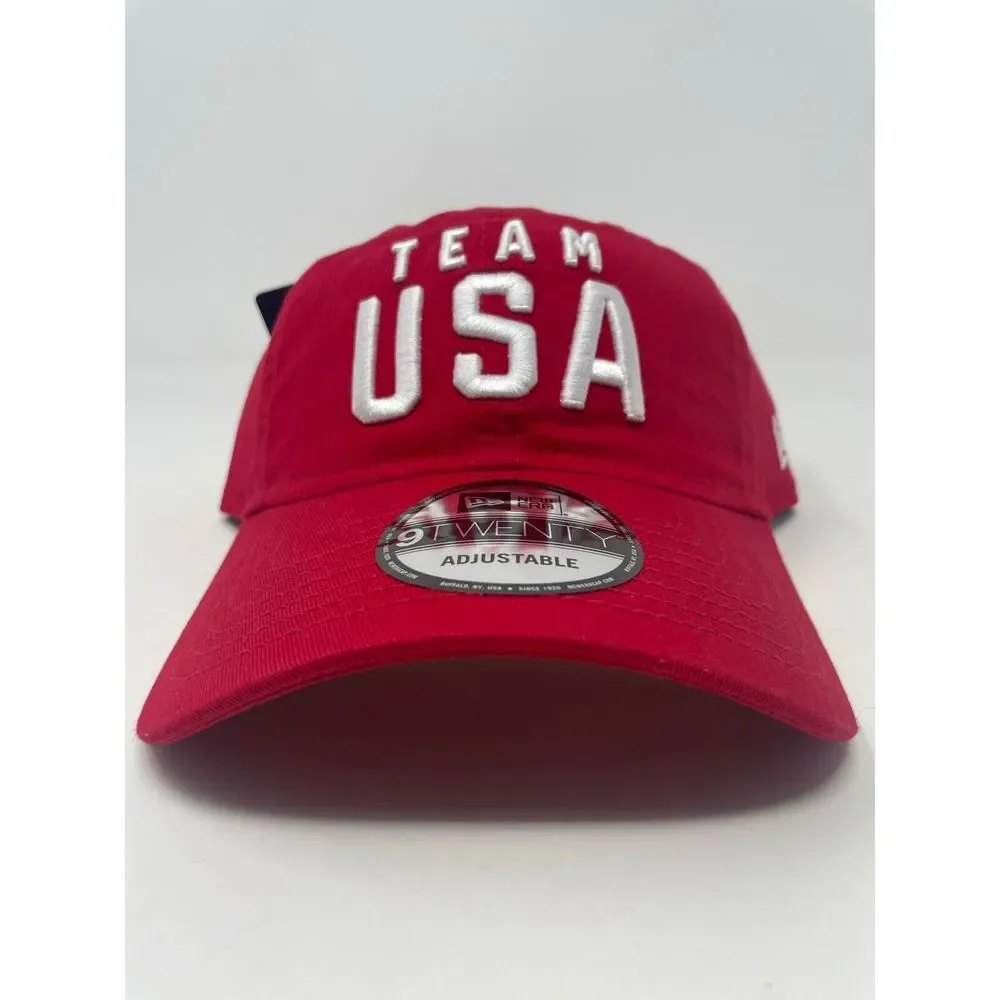 New Era Team USA Olympics 9TWENTY Adjustable‎ Hat American Red Mens Brand New